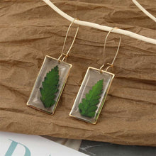Load image into Gallery viewer, Unique Real Dried Flower Resin Earrings