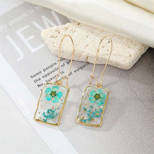 Load image into Gallery viewer, Unique Real Dried Flower Resin Earrings