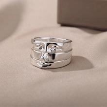Load image into Gallery viewer, Vintage Face Rings Set Gold Plated