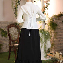 Load image into Gallery viewer, Vintage Victorian Renaissance Ruffled Shirt Blouse