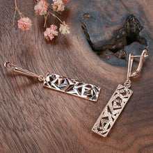 Load image into Gallery viewer, Ariana Rose Gold Plated Earrings