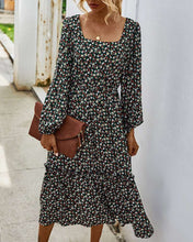 Load image into Gallery viewer, Vintage French Style Floral Dress
