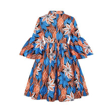 Load image into Gallery viewer, African Floral Bohemian Print Dress