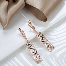 Load image into Gallery viewer, Ariana Rose Gold Plated Earrings