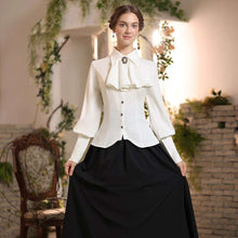 Load image into Gallery viewer, Vintage Victorian Renaissance Ruffled Shirt Blouse