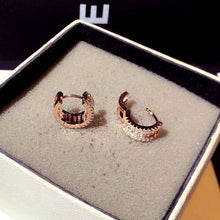 Load image into Gallery viewer, Luxury Fine Gold Zircon Crystal Earrings