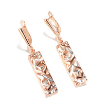 Load image into Gallery viewer, Two-Tone Geometric Earrings