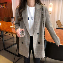 Load image into Gallery viewer, Vintage Smart Casual Plaid Blazer Jacket