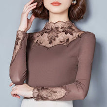 Load image into Gallery viewer, Floral Embroidered Lace Knit Top
