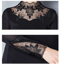 Load image into Gallery viewer, Floral Embroidered Lace Knit Top