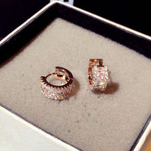 Load image into Gallery viewer, Luxury Fine Gold Zircon Crystal Earrings