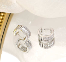 Load image into Gallery viewer, Luxury Fine Gold Zircon Crystal Earrings
