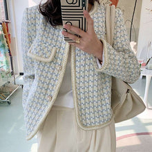 Load image into Gallery viewer, Chic Vintage French Tweed Blazer Jacket