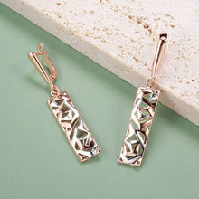 Load image into Gallery viewer, Ariana Rose Gold Plated Earrings