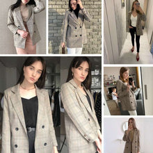 Load image into Gallery viewer, Vintage Smart Casual Plaid Blazer Jacket