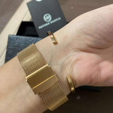 Load image into Gallery viewer, Chloé Pink Rose Gold Watch Bracelet Set