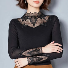 Load image into Gallery viewer, Floral Embroidered Lace Knit Top
