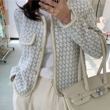Load image into Gallery viewer, Chic Vintage French Tweed Blazer Jacket