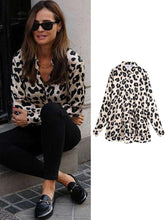 Load image into Gallery viewer, Vintage Chic Africa Safari Globetrotter Satin Blouse