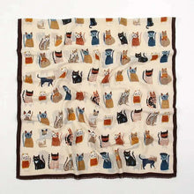 Load image into Gallery viewer, Cute Cat Fringed Scarf