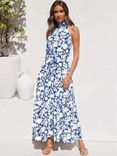 Load image into Gallery viewer, Sweet Polka Dot Halter Strapless Maxi Dress