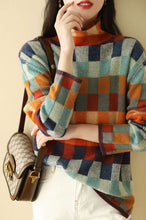 Load image into Gallery viewer, Stylish Colorblock Turtleneck Pullover