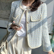 Load image into Gallery viewer, Chic Vintage French Tweed Blazer Jacket