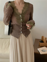 Load image into Gallery viewer, Vintage Buttoned Lace Cardigan