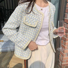 Load image into Gallery viewer, Chic Vintage French Tweed Blazer Jacket