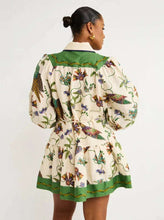 Load image into Gallery viewer, Floral Botanical Lantern Sleeve Dress