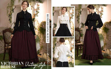 Load image into Gallery viewer, Vintage Victorian Renaissance Ruffled Shirt Blouse