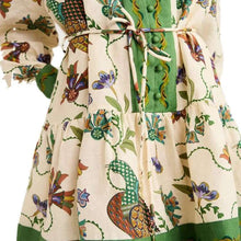 Load image into Gallery viewer, Floral Botanical Lantern Sleeve Dress