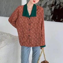 Load image into Gallery viewer, Vintage Retro Floral Blouse