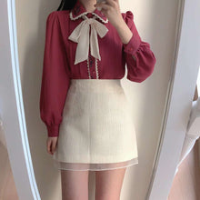 Load image into Gallery viewer, Vintage Lolita Preppy Style Blouse