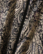 Load image into Gallery viewer, Retro Paisley Print Turn-down Collar Blouse