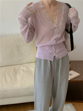 Load image into Gallery viewer, Vintage Buttoned Lace Cardigan