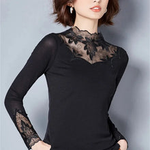 Load image into Gallery viewer, Floral Embroidered Lace Knit Top
