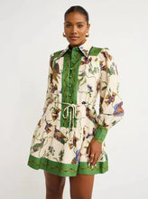 Load image into Gallery viewer, Floral Botanical Lantern Sleeve Dress