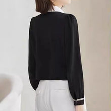 Load image into Gallery viewer, Retro Black & White French Style Top