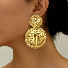 Load image into Gallery viewer, Statement Love Heart Charm Earrings