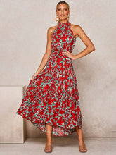 Load image into Gallery viewer, Sweet Polka Dot Halter Strapless Maxi Dress