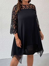 Load image into Gallery viewer, Elegant Plus Size Lace Mesh Party Dress