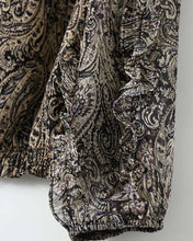 Load image into Gallery viewer, Retro Paisley Print Turn-down Collar Blouse