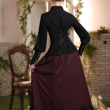 Load image into Gallery viewer, Vintage Victorian Renaissance Ruffled Shirt Blouse