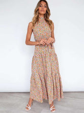 Load image into Gallery viewer, Sweet Polka Dot Halter Strapless Maxi Dress