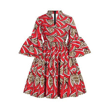 Load image into Gallery viewer, African Floral Bohemian Print Dress