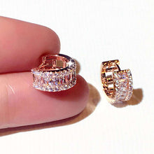 Load image into Gallery viewer, Luxury Fine Gold Zircon Crystal Earrings