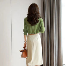 Load image into Gallery viewer, Polka Dot Bow Blouse