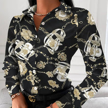 Load image into Gallery viewer, Geometric Chic Floral Blouse