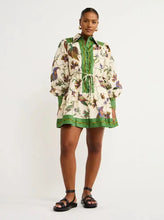 Load image into Gallery viewer, Floral Botanical Lantern Sleeve Dress